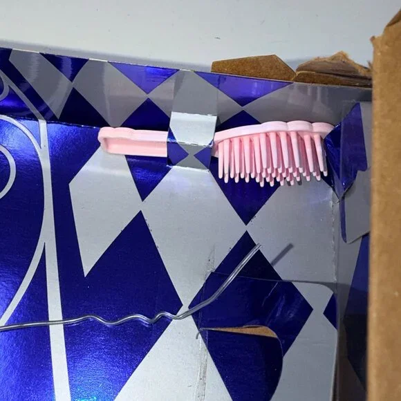 Vintage 1995 Enchanted Evening Barbie Doll #15407 in Pink Satin Gown & Fur Stole - Picture 4 of 10